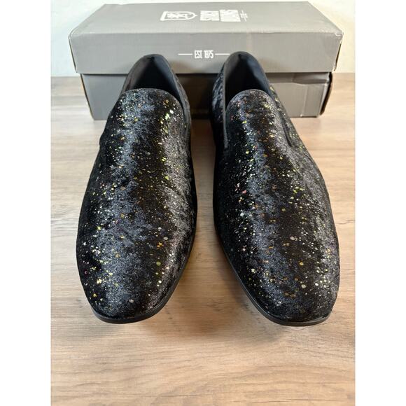 Stacy Adams Stellar Slip On Multi-Colored Black Loafer Men\'s 15 EU 48 NEW in Box